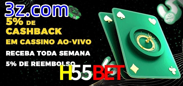 Promoções do cassino ao Vivo H55Bet